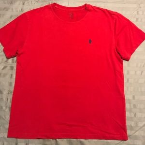 Red Polo Ralph Lauren T-Shirt (M)